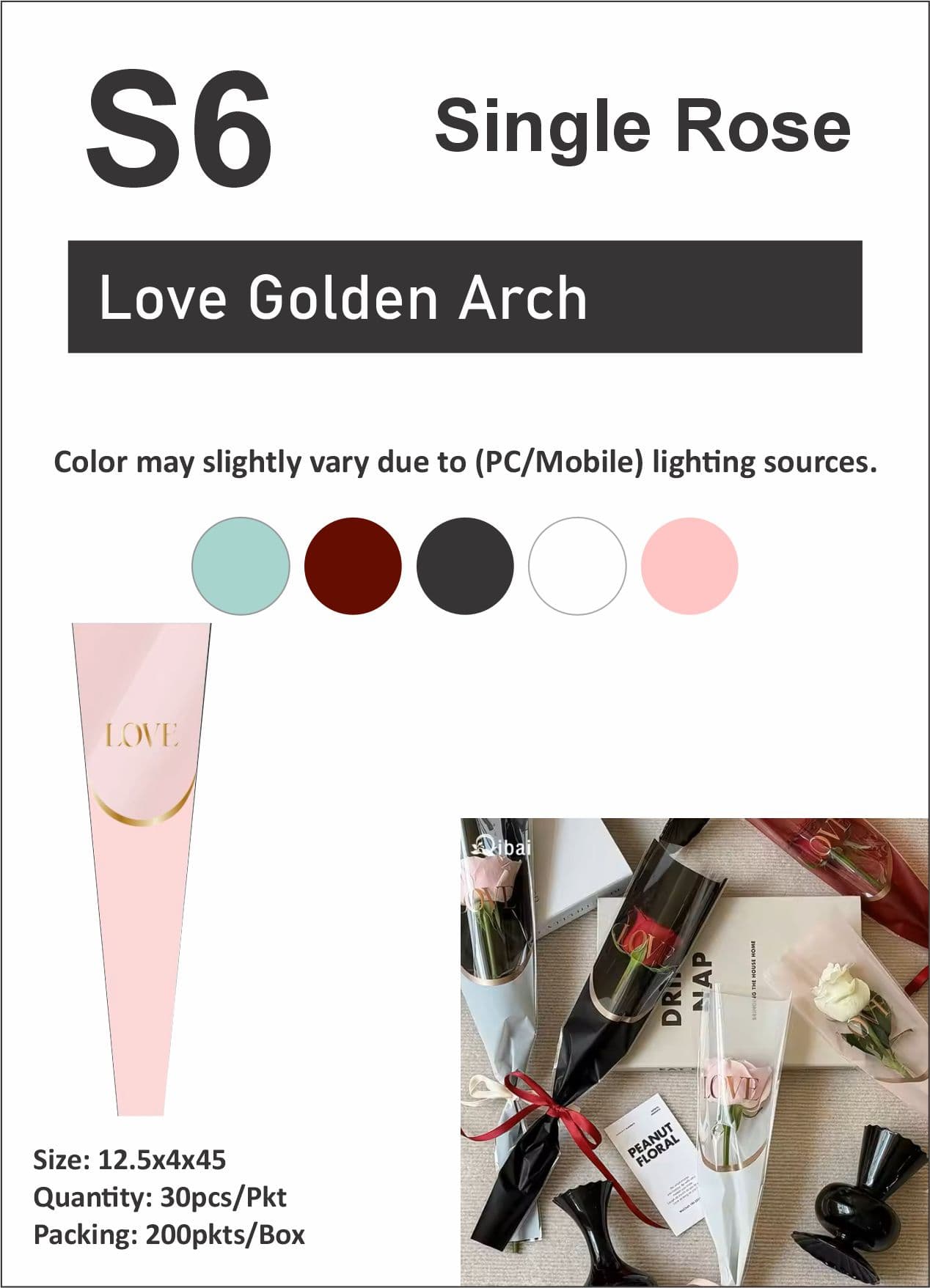 S6 Love Golden Arch Sleeve