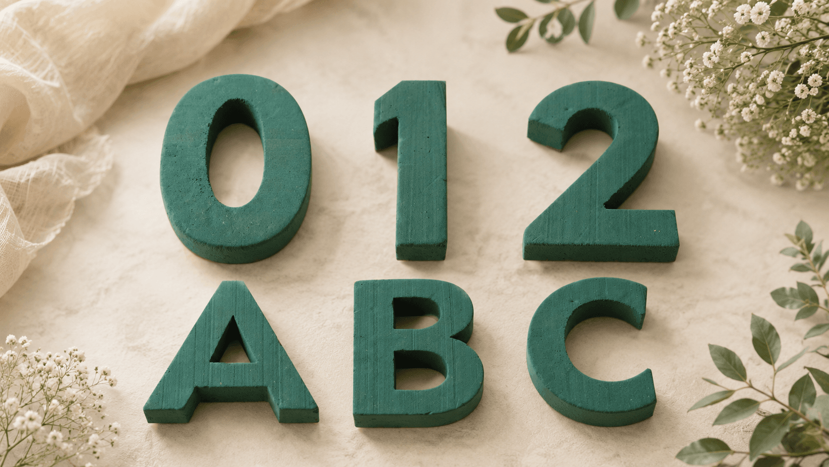 Floral Foam Numbers (1 Pc) 12 inch
