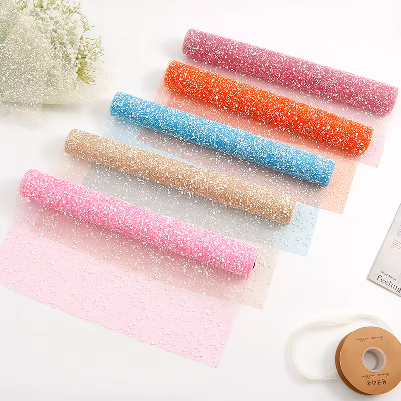 Snow Net Fabric Rolls