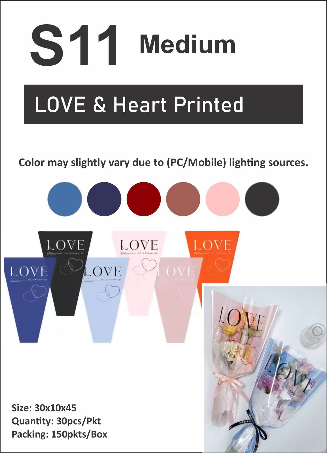 S11 Love and Heart Printed Sleeve