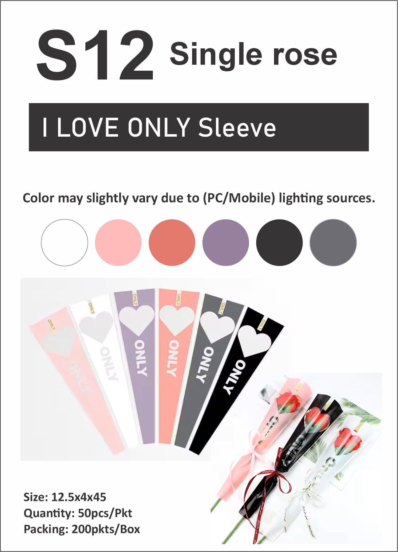 S12 I Love Only Sleeves